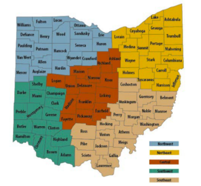 ohio regions of boards of health